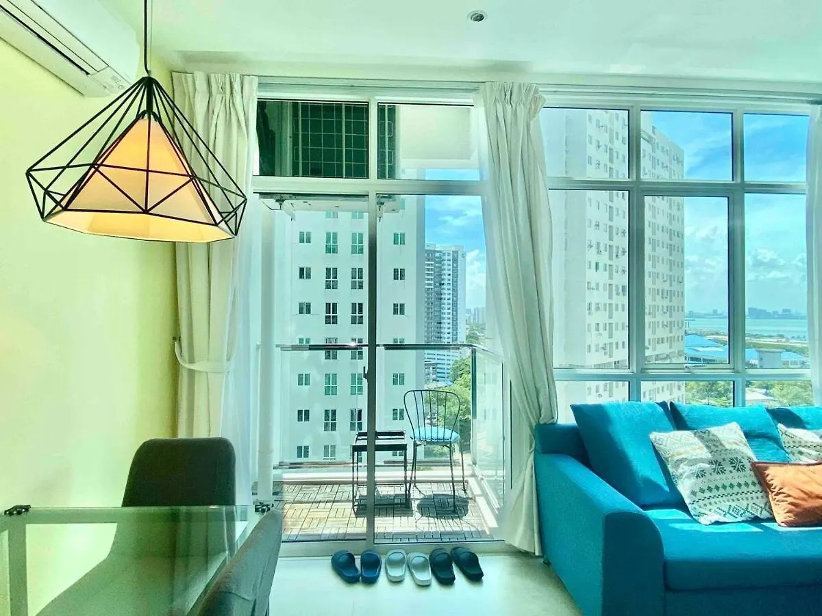 Straits Garden Suites #Pool With View #Seaview And Bridge View #Georgetown #3Pax #2Br2Bath #1Queen 1Single #Quality Well Maintained #Private Host 0*, 乔治敦 马来西亚